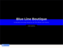 Tablet Screenshot of bluelineboutique.com
